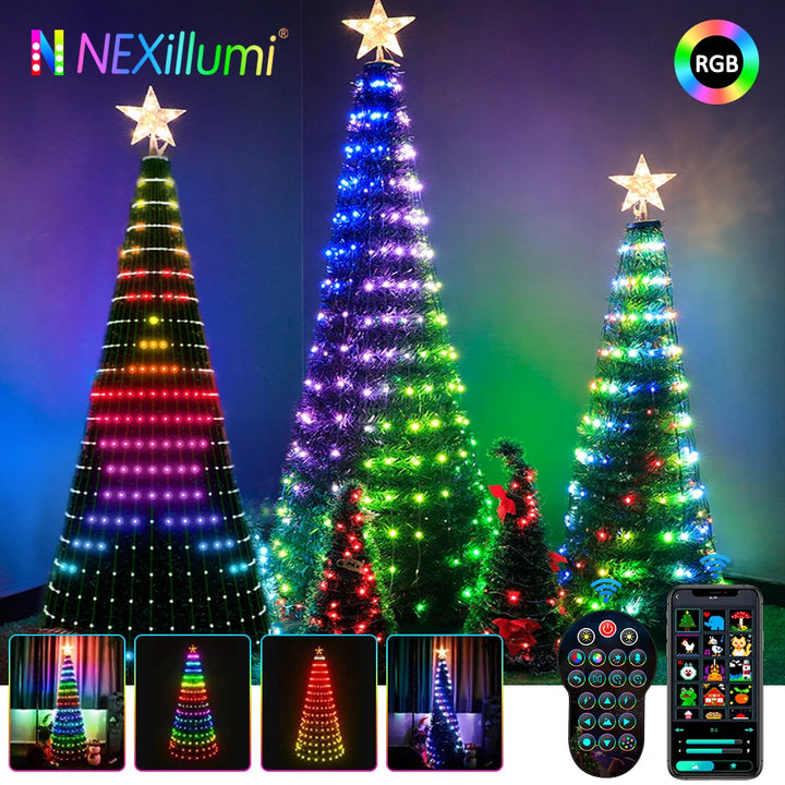 Christmas Tree Toppers Lights Multicolor Fairy LED