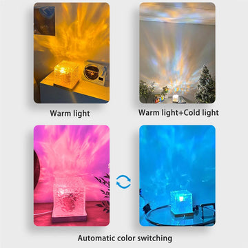 Water Ripple 16 Colors Crystal Lamp